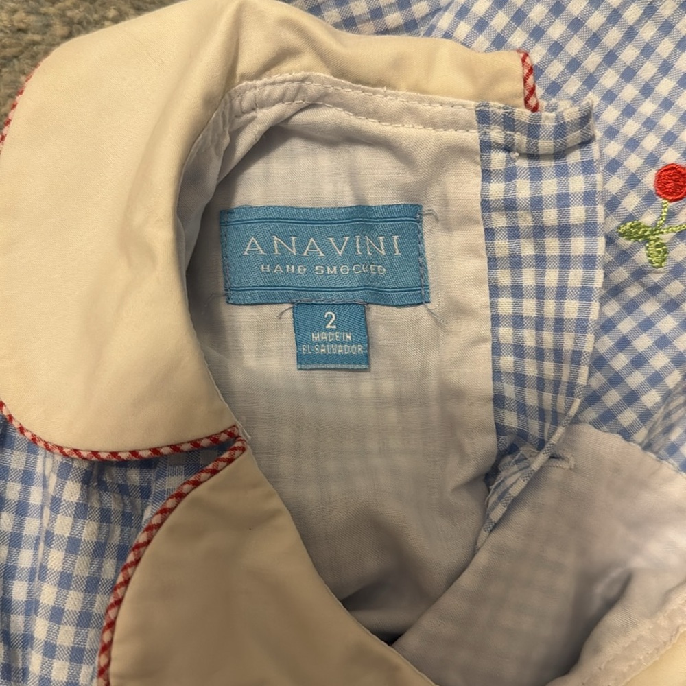 Anavini cherry dress, 2T - Picture 3 of 3